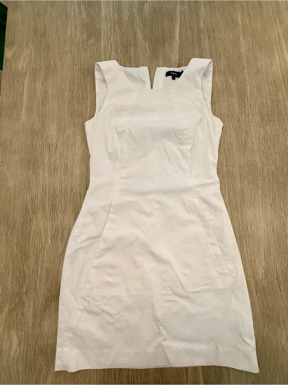 Theory White Sleeveless Sheath Mini Dress Size 2